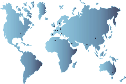 Global reach map